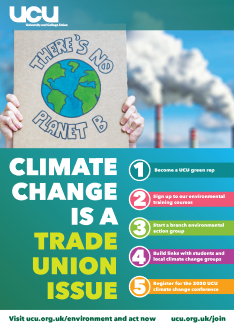 UCU climate change poster