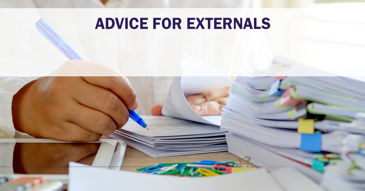 HE action: advice for external examiners