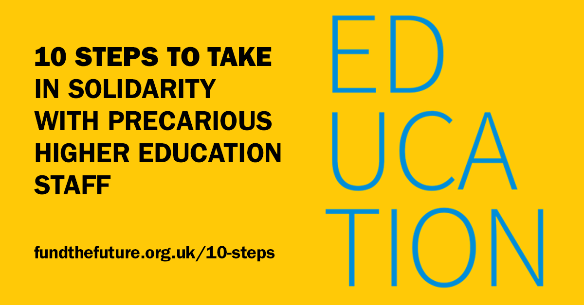 10 steps to take in solidarity with precarious higher education staff
