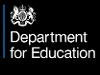 Logo of the UK government Department for Education