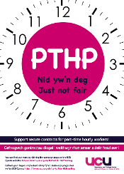 UCU Cymru PTHP poster