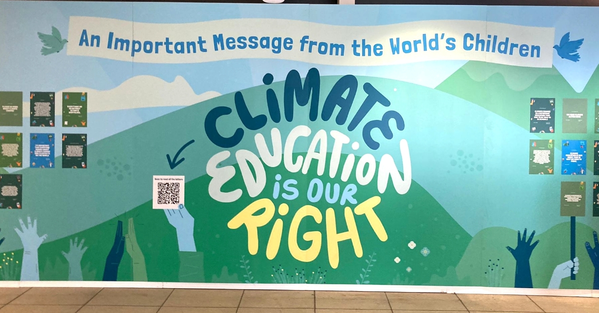 COP26 climate education banner