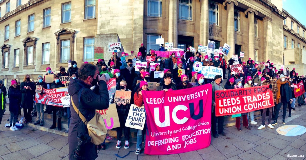 Leeds strike day rally