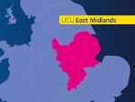 East midlands region highlight map