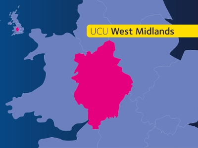 West midlands region highlight map