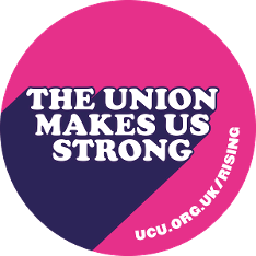 ucuRISING 'union strong' roundel