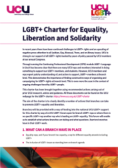 UCU LGBT+ charter