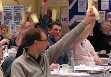 Wales annual conference 2008 - delegates voting