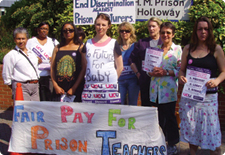 HMP Holloway - picket line, 9 Jun 08