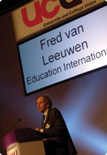 Fred van Leeuwen, Education International, UCU Congress 2009