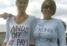TMC prison strike, Sheppey Cluster t-shirts, 4 Aug 10
