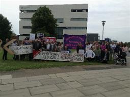 Grimsby College strike, 2 July 2103