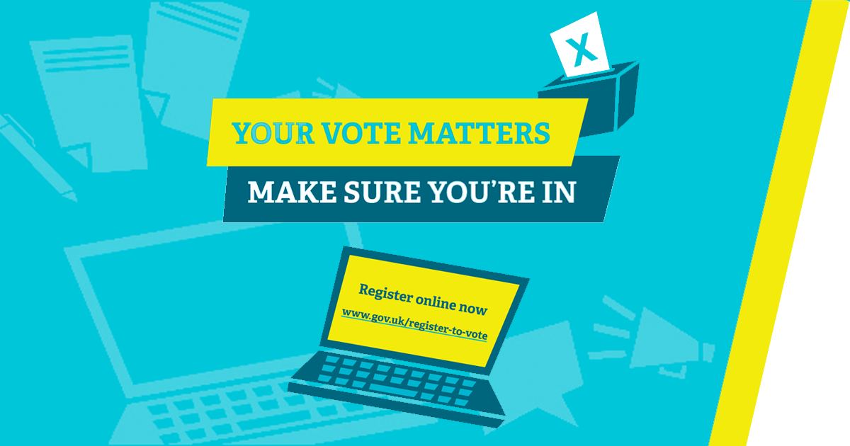 Your vote matters - make sure you're in: voter registration