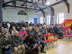 Packed Aberystwyth USS meeting
