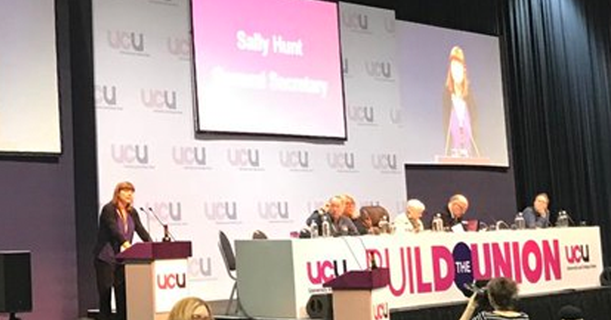 UCU general secretary speaks to UCU Congress 2018